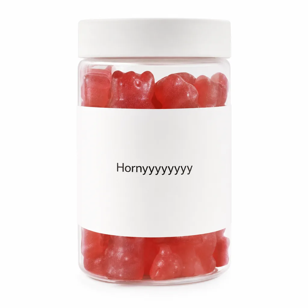 Hornyyyyyyyy gummy product for discreet daily support