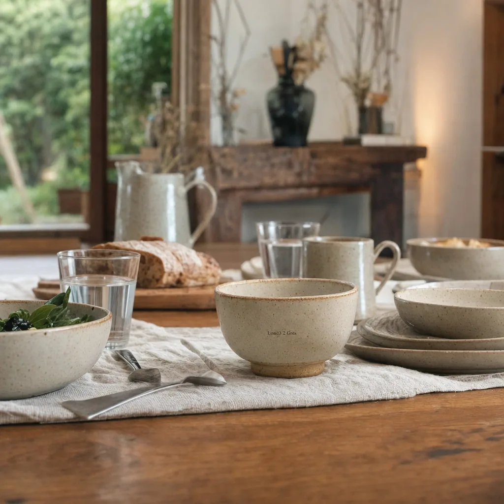 Service Morvan, glaze and hand-thrown rim detail